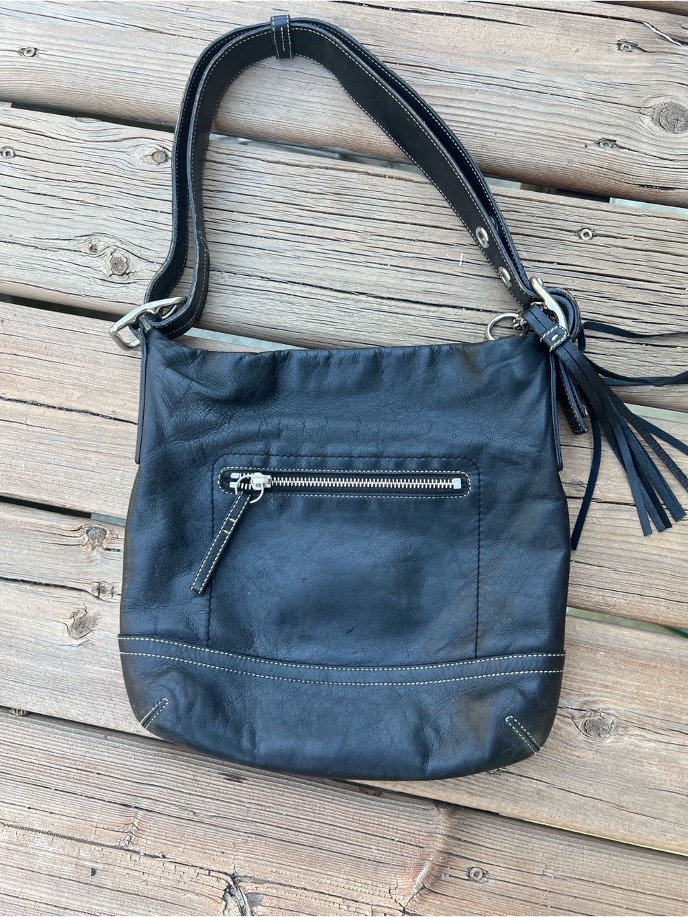 Coach Legacy slim tassel shoulder/crossbody bag - Picture 2 of 9